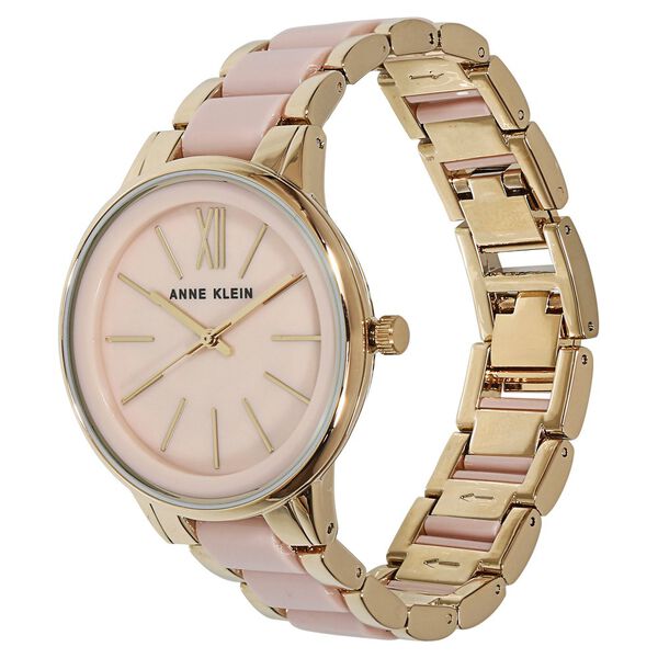 Anne Klein Quartz Analog Beige Dial Bimetal Strap Watch for Women - image number 1