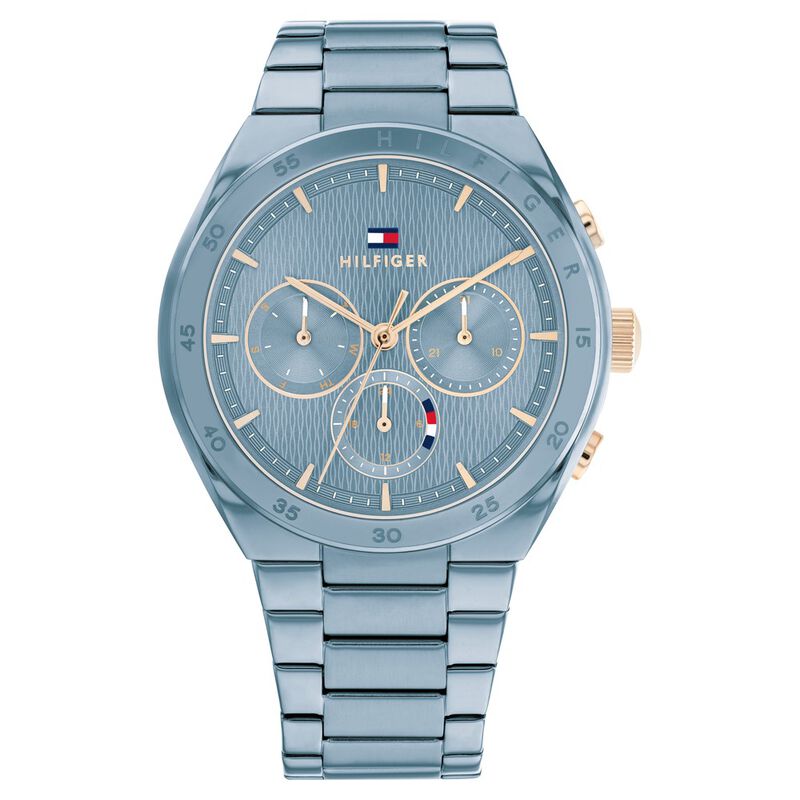 Tommy Hilfiger Quartz Multifunction Blue Dial Stainless Steel Strap Watch for Women - image number 0