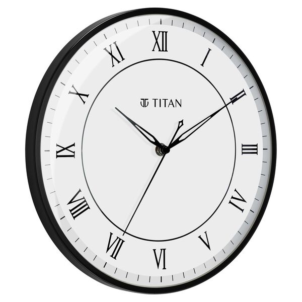Titan Metallic Wall Clock White Dial Silent Sweep Technology with size 30.4 cm X 30.4 cm (Medium) - image number 4