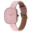 Fastrack Vyb Successor Quartz Analog Pink Dial Leather Strap Watch For Girls - image number 3