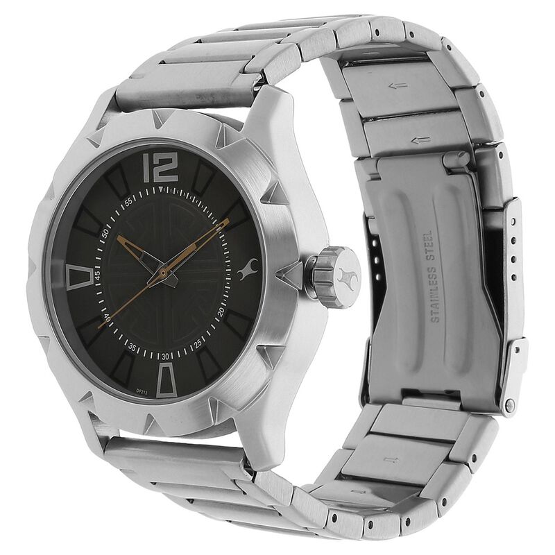 Fastrack Quartz Analog Grey Dial Metal Strap Watch for Guys - image number 1