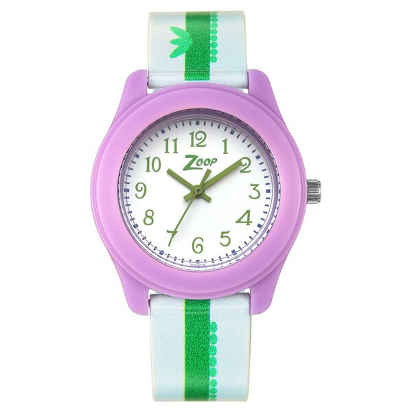 Zoop Analog Watch with White Dial & Two Toned Strap for Boys Girls Kids, from House of Titan - image number 2