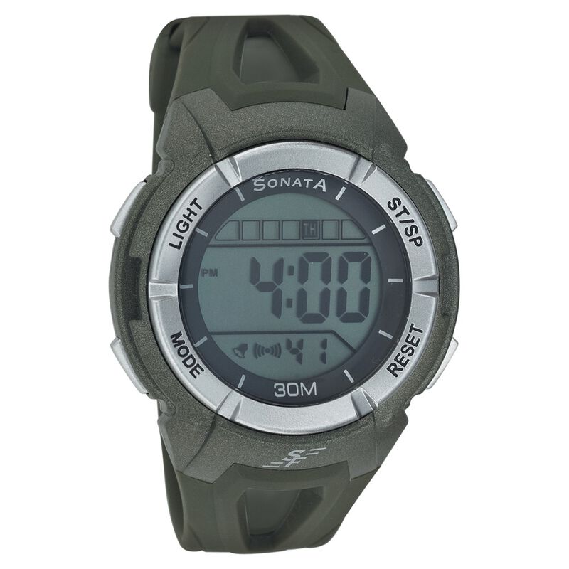 Sonata Digital Dial Strap Watch for Men