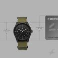 Fastrack Stunners Quartz Analog Black Dial Green Nylon Strap Watch For Guys - image number 3