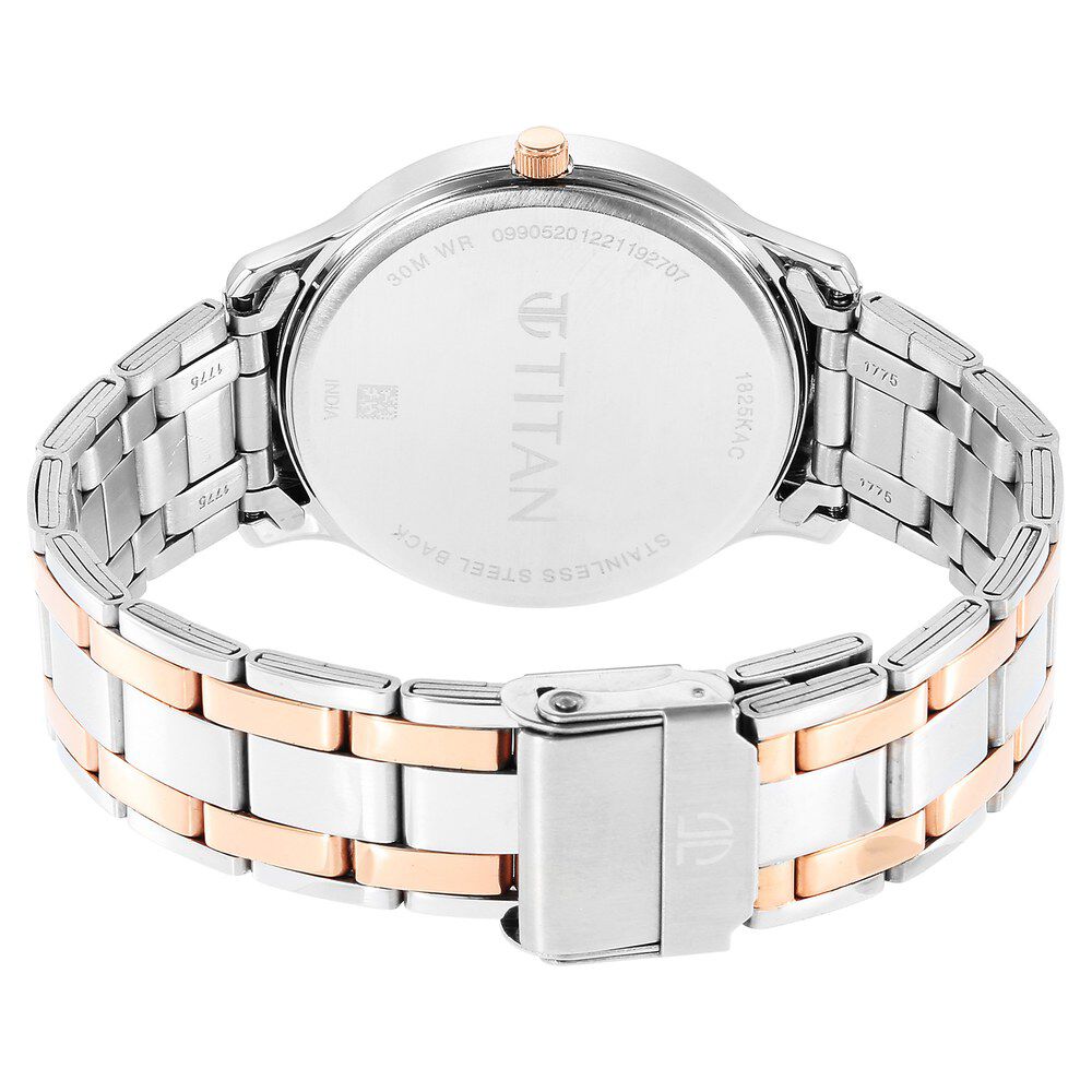 Titan watch clearance stainless steel back