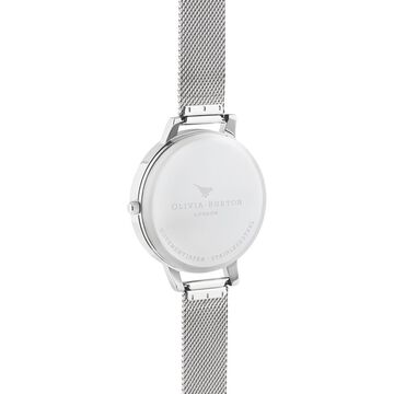 Olivia Burton Quartz Analog Silver Dial Stainless Steel Strap Watch for Women