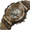 Sonata SF Spectra Quartz Digital Brown Dial Translucent Brown Polyether Strap Watch For Men - image number 2