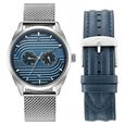 Fastrack 2X Edit Slate Blue Dial Interchangeable Strap Watch for Guys - image number 0