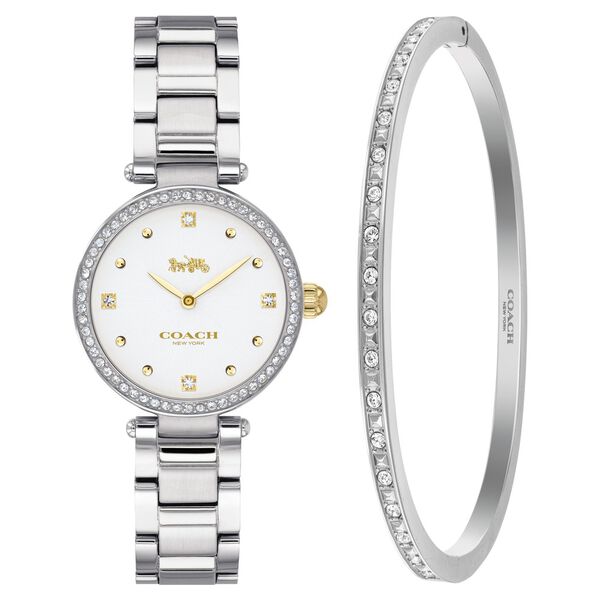 Coach Quartz Analog Silver Dial Stainless Steel Strap Watch for Women - image number 0