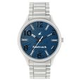 Fastrack Denim Quartz Analog Black Dial Leather Strap Watch for Guys