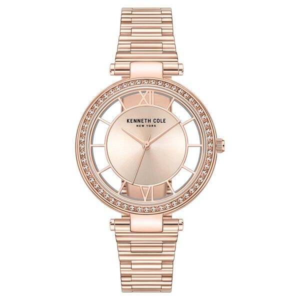 Kenneth Cole Quartz Analog Rose Gold Dial Stainless Steel Strap Watch for Women - image number 0