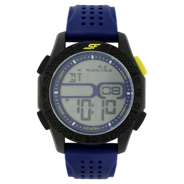 SF Carbon Series Digital Dial Unisex Watch With Plastic Strap