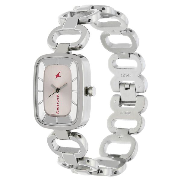 Fastrack Quartz Analog Pink Dial Metal Strap Watch for Girls - image number 2