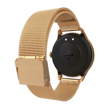 Titan Evoke Smartwatch - Seamless Calls, Voice Assistant, Rose gold strap