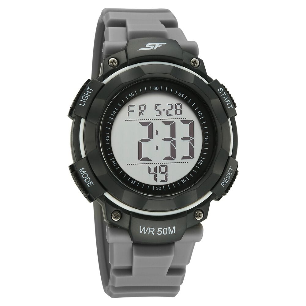 SF Digitals Digital Dial Grey Strap Watch For Men-image-13