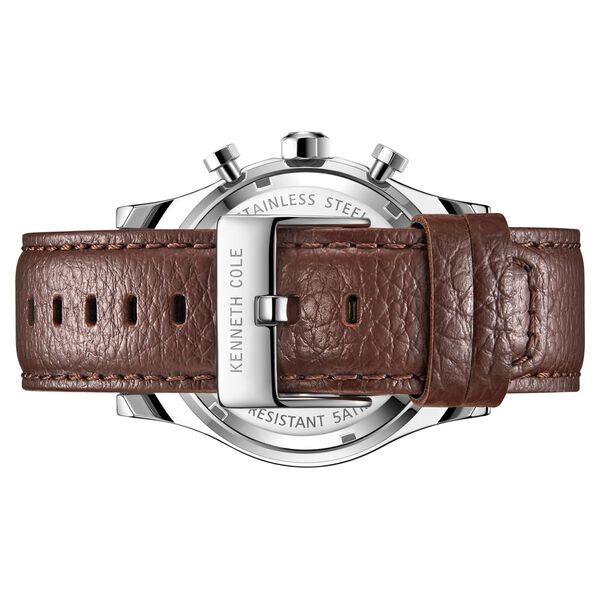 Kenneth Cole Quartz Multifunction Green Dial Leather Strap Watch for Men - image number 2
