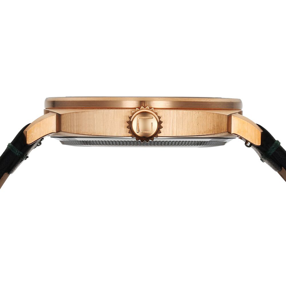 Buy Online Xylys Quartz Analog Green Dial Black Leather Strap