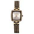 Fastrack Vyb Showstopper Quartz Analog Golden Dial Brown Metal Strap Watch For Girls - image number 1