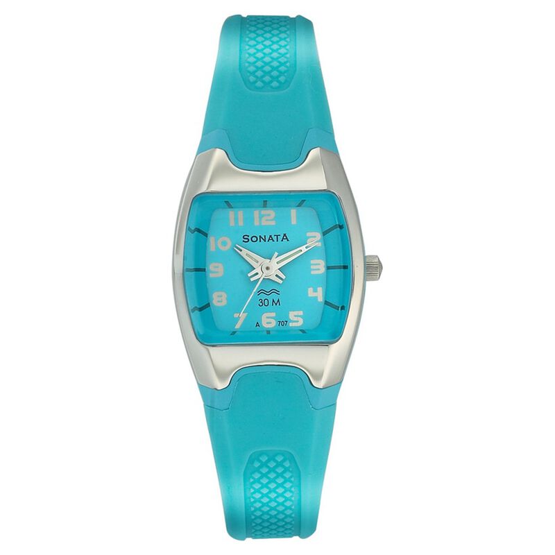 Sonata Quartz Analog Blue Dial Strap Watch for Women