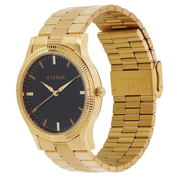 Titan Quartz Analog Silver Dial Stainless Steel Strap Watch for Men - image number 1