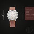Titan Men's Metropolitan Charm: Men's Multifunctional White Watch with Leather Strap - image number 2