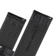 24 mm Black Genuine Leather Straps for Men - image number 4