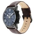 Titan Quartz Chronograph Blue Dial Leather Strap Watch for Men - image number 2