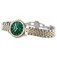 Roamer Cassandra Diamond Quartz Analog Green Mother Of Pearl Dial Two Toned Stainless Steel Strap Watch For Women - image number 3