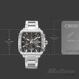 Octane Velocity Sporty Black Dial Tonneau Stainless Steel Watch For Men - image number 3