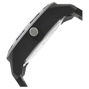 Fastrack Quartz Analog Silver Dial Plastic Strap Watch for Guys
