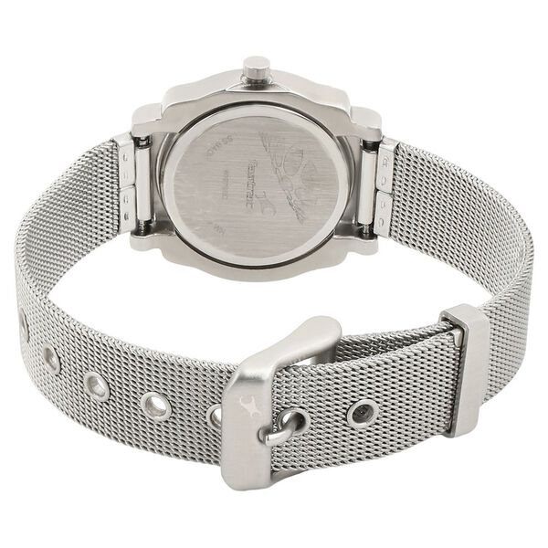 Fastrack Quartz Analog Black Dial Metal Strap Watch for Girls - image number 2