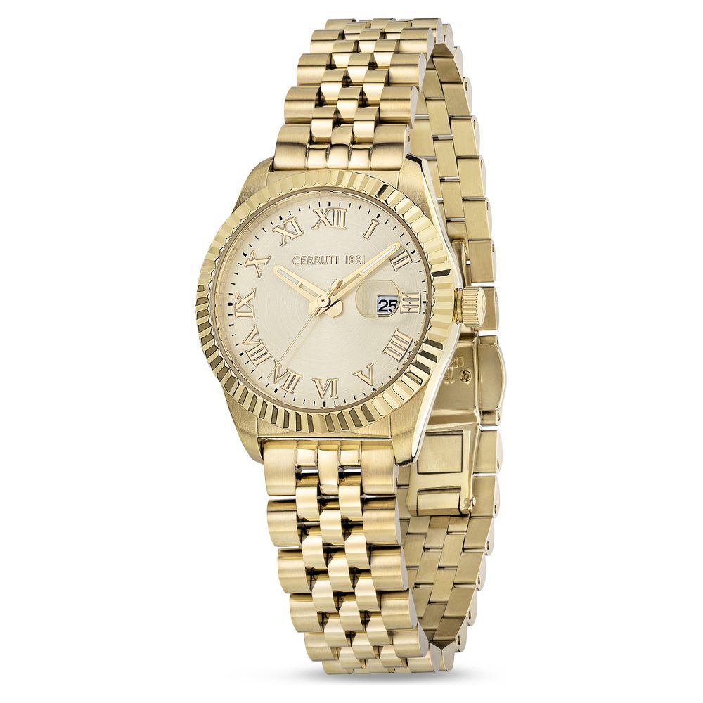 Buy Online Cerruti 1881 Quartz Analog Champagne Dial