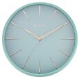 Titan Contemporary Peacock Green Wall Clock in a Matte Finish with a Textured Dial 32.5 x 32.5 cm (Medium) - image number 1