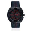 Fastrack Quartz Analog Black Dial Leather Strap Watch for Guys