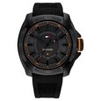 Tommy Hilfiger Quartz Analog with Date Black Dial Black Silicone Strap Watch for Men - image number 0