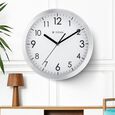 Titan Metallic White Wall Clock with Brushed Case - 30 cm x 30 cm (Medium) - image number 0