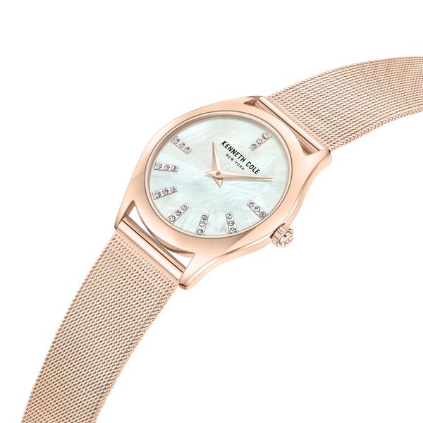 Kenneth Cole Quartz Analog Mother Of Pearl Dial Stainless Steel Interchangeable Strap Watch For Women - image number 4
