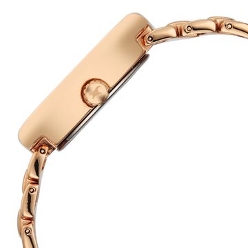 Fastrack Analog Maroon Dial Women's Watch with Rose Gold Metal Bracelet