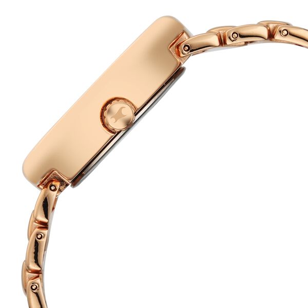 Fastrack Analog Maroon Dial Women's Watch with Rose Gold Metal Bracelet - image number 4