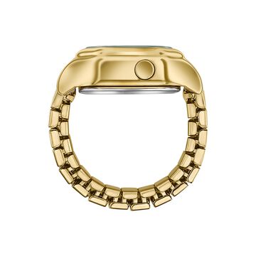 Poze By Sonata Digital Ring Watch With Golden Dial For Women
