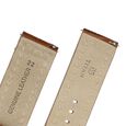 22 mm Tan Genuine Leather Strap for Men - image number 4