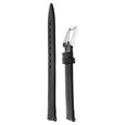 20 mm Black Genuine Leather Strap for Men - image number 2