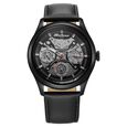 Titan Octane Multifunction Black Dial Black Leather Strap Watch For Men - image number 0