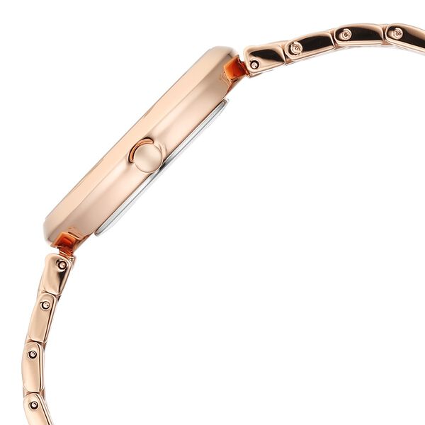 Titan Raga Memoirs Quartz Analog Mother Of Pearl Dial Rose Gold Metal Strap Oval Shaped Watch For Women - image number 4