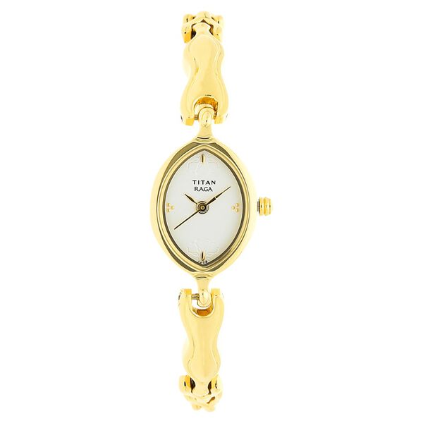 Titan Raga White Dial Women Watch With Metal Strap - image number 0