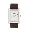 Sonata Quartz Analog Black Dial Leather Strap Watch for Men