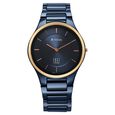 Titan Edge Bicolour Quartz Analog Blue Dial Blue Ceramic Strap Watch For Men - image number 0