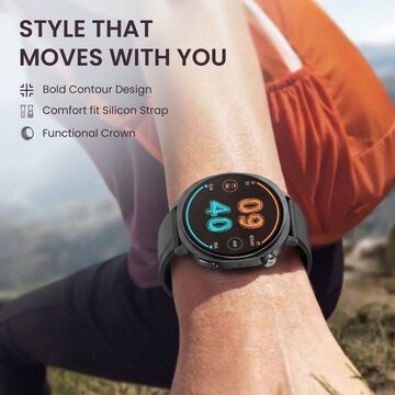 Fastrack Revoltt FR3 Pro Smartwatch with 1.43" AMOLED Display Dynamic 60Hz Refresh SpO2 Sleep Functional Crown IP68