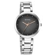 Titan Workwear Quartz Analog Black Dial Silver Stainless Steel Strap Watch for Women - image number 1