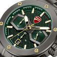 Ducati Quartz Chronograph Green Dial Grey Stainless Steel Strap Watch For Men - image number 3